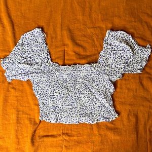 Floral Cropped Blouse